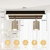 ZMH LED Deckenstrahler 2 Flammig Deckenleuchte: GU10 Strahler Küche Deckenspots Modern Flurlampe Warmweiß Deckenlampe Schwenkbar 12W für Flur Büro Wohnzimmer Schlafzimmer (Ohne Leuchtmittel) Bild 2