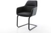 Freischwinger Pejo-Flex Echt-Leder Schwarz Freischwinger flach Schwarz Taschenfederkern Bild 1