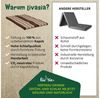 Nachhaltige Klappmatratze aus Kapok, breite Gästematratze vierteilig, Faltbare Matratze, ökologische Yogamatte, klappbares Gästebett, Liege für Garten und Balkon 200 x 110 x 8 cm (Braun) Bild 4