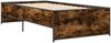 vidaXL Bettgestell Räuchereiche 100x200 cm Holzwerkstoff und Metall 845238 Bild 3