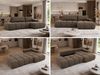 Ecksofa LORAN L mit Schlaffunktion und Bettkasten, Freistehendes Ecksofa mit Wellenfederung, DL-System, Große Liegefläche - Braun Velvet Bild 2
