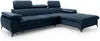 Vente-unique - SAMARA Sofa SamtStoff Schokoladenbraun - B 193 cm x H 75 cm x L 280 cm Bild 2