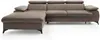 Vente-unique - SAMARA Sofa SamtStoff Schokoladenbraun - B 193 cm x H 75 cm x L 280 cm Bild 4