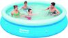 Pool LUKE rund - Kunststoff Blau 76x366x366cm | Aufstellpool Gartenpool Bild 3