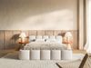 Selsey 'Cloudy Low' Polsterbett 140x200 cm, wasserabweisende Chenille, Hellbeige Bild 2