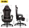 GTPLAYER Gaming-Stuhl Ergonomischer Gaming Sessel Schreibtischstuhl mit Stoffoberfläche (Pacekung), Federsitzkissen mit Fußstütze Bild 3