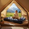 Avenli Luftbett aufblasbar, PVC blau, 191 x 137 x 22 cm Bild 3