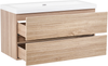 Wandmontierter Waschbeckenunterschrank mit Waschbecken URUCU Hellbraun Bild 4