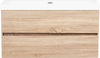 Wandmontierter Waschbeckenunterschrank mit Waschbecken URUCU Hellbraun Bild 5