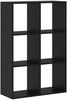 vidaXL Bücherregal Schwarz Eichen-Optik 69,5 x 29 x 103,5 cm 879665 Bild 2