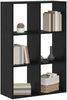 vidaXL Bücherregal Schwarz Eichen-Optik 69,5 x 29 x 103,5 cm 879665 Bild 3