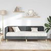 vidaXL Eckbettgestell Dunkelgrau 80 x 200 cm Stoff 3394102 Bild 4