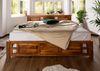 Bett Akazie 200x200x90 honig lackiert OXFORD #0254 Bild 3