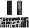 Herdumbauschrank Fame-Line Schwarz gestreift 60 cm Vicco Bild 5