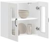 vidaXL Küchen-Hängeschrank mit Glastür Kalmar Hochglanz-Weiß Holzwerkstoff 853669 Bild 5