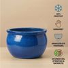 Teramico Blumentopf Pflanzgefäß Keramik "Bavaria" Royal Blau – Ø 24 - 49 cm Frostfest (1 St), Frostfest, UV-Fest Bild 4