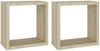 vidaXL Würfelregale 2 Stk. Sonoma-Eiche 30x15x30 cm 807007 Bild 2