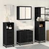 vidaXL Badezimmermöbel-Set 4 pcs Schwarz Eichen-Optik Holzwerkstoff 3402331 Bild 4