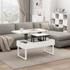Couchtisch Lifty Weiß 100 x 50 cm mit Liftfunktion Vicco Bild 3