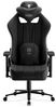 Diablo X-Player 2. 0 Gaming Stuhl Bürostuhl Gamer Chair Stoff 3D Armlehnen Ergonomisches Design Nacken/- Lendenkissen Wippfunktion Schwarz Normal (L) Bild 2