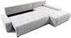Ecksofa Sofa mit Schlaffunktion VOGAR Stoff Poso Creme Ottomane Rechts Bild 2