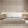 Polsterbett Doppelbett ANTONIO Komplettset 140x200cm in Stoff Ditra Beige Bild 2