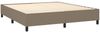 vidaXL Boxspringbett mit Matratze & LED Taupe 180x200 cm Stoff 3135137 Bild 5