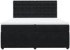 vidaXL Boxspringbett mit Matratze Schwarz 200x200 cm Samt 3292444 Bild 4