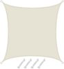 2x2m UV Sonnensegel Sonnenschutz Wasserdicht Beige Bild 3