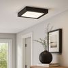 LED Deckenleuchte, schwarz, quadratisch, D 22,5 cm Bild 3