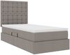 vidaXL Aufbewahrungsbett mit Matratze Taupe 100 x 200 cm Polyester 3371889 Bild 5