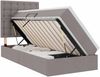 vidaXL Aufbewahrungsbett mit Matratze Taupe 100 x 200 cm Polyester 3371889 Bild 2
