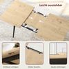 Esstisch 120/160x75x77 cm ausziehbar mit Stahlrahmen, Natural Wood Bild 5
