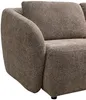 Vente-unique - LIRUNO Sofa Stoff Schokoladenbraun - B 104 cm x H 85 cm x L 200 cm Bild 3