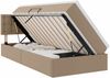 vidaXL Bett mit Stauraum und LED Cappuccino 90 x 190 cm Kunstleder 3371012 Bild 2