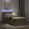 vidaXL Bett mit Stauraum und LED Cappuccino 90 x 190 cm Kunstleder 3371012 Bild 5