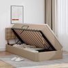 vidaXL Bett mit Stauraum und LED Cappuccino 90 x 190 cm Kunstleder 3371012 Bild 4