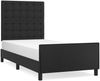 vidaXL Bettgestell mit Kopfteil Schwarz 100x200 cm Kunstleder 3125555 Bild 2