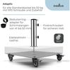 Doppler Universalplatte Vario mit Rollen plus Standrohr für Sonnenschirme Bild 3