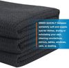 Schwarze Microfaser Küchentücher 3er Pack 40x56cm Waffelgewebe Fusselfrei Bild 5