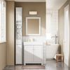 SoBuy BZR167-GW Badezimmer-Hochschrank, MDF, Lackiert, Weiß, 20 x 180 x 20 cm Bild 4
