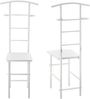 Herrendiener Stuhl Anaheim 107x45x45cm Kleiderbügel + Hosenhalter Weiß en. casa Bild 2