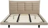 Vente-unique - NISATIO Bett Stoff Beige - B 218 cm x H 107 cm x L 166 cm Bild 3
