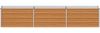 vidaXL Hochbeet Hellbraun 240 x 40 x 45 cm Verzinkter Stahl 42017329 Bild 5