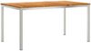 vidaXL Garten Essgruppe 5 pcs Massives Teakholz und Edelstahl 3334823 Bild 5