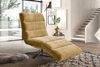 KAWOLA Relaxliege ALINA motorisch Cord Vintage senf 115 x 156 x 82 cm Bild 2