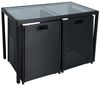 Sitzgruppe Gartenmöbel Set Rattanmöbel 4 Personen Polyrattan Gartenset Schwarz Bild 3