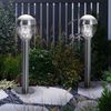 LED Stehleuchte, Edelstahl, silber, IP44, H 59 cm Bild 2