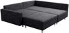 Wohnlandschaft Sofa Couch Ecksofa Eckcouch Gewebestoff schwarz + Hocker Minsk R Bild 4
