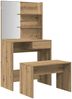 vidaXL Schminktisch-Set Artisan-Eiche Holzwerkstoff 3329190 Bild 2